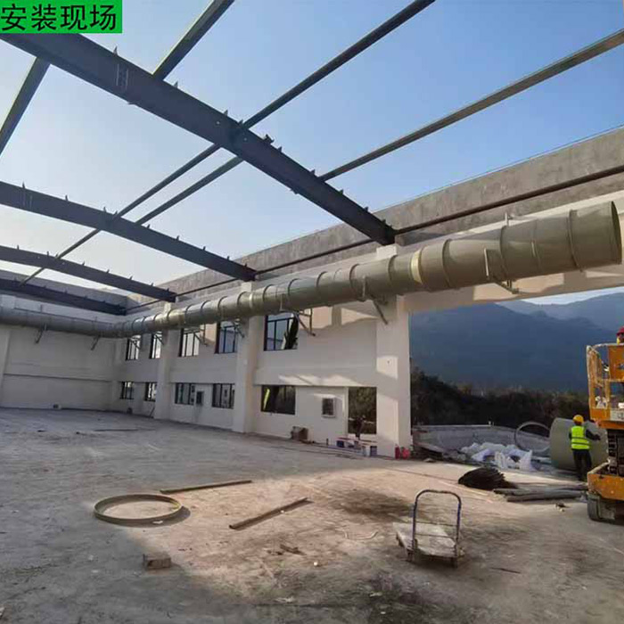 噴淋塔安裝現場